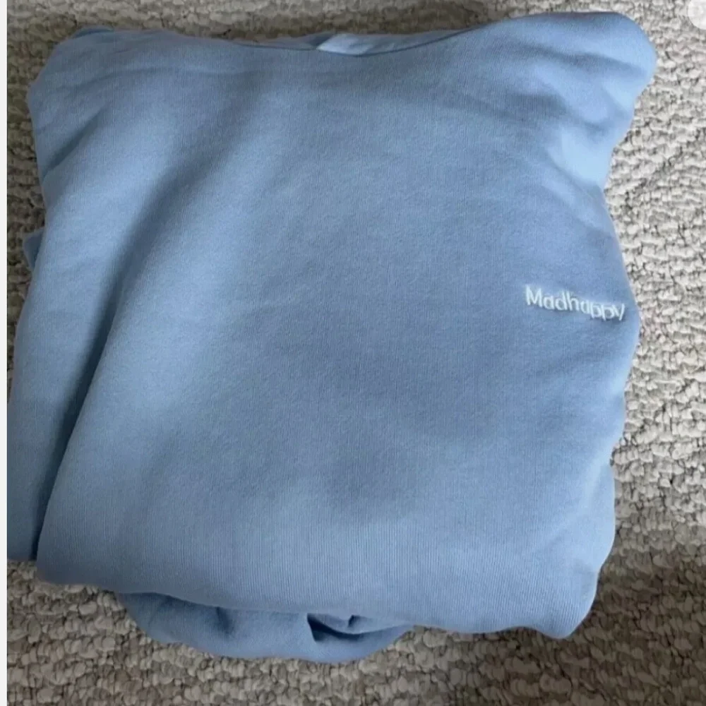 Madhappy Classic Fleece Hoodie light blue/white size XS - Picture 4 of 6